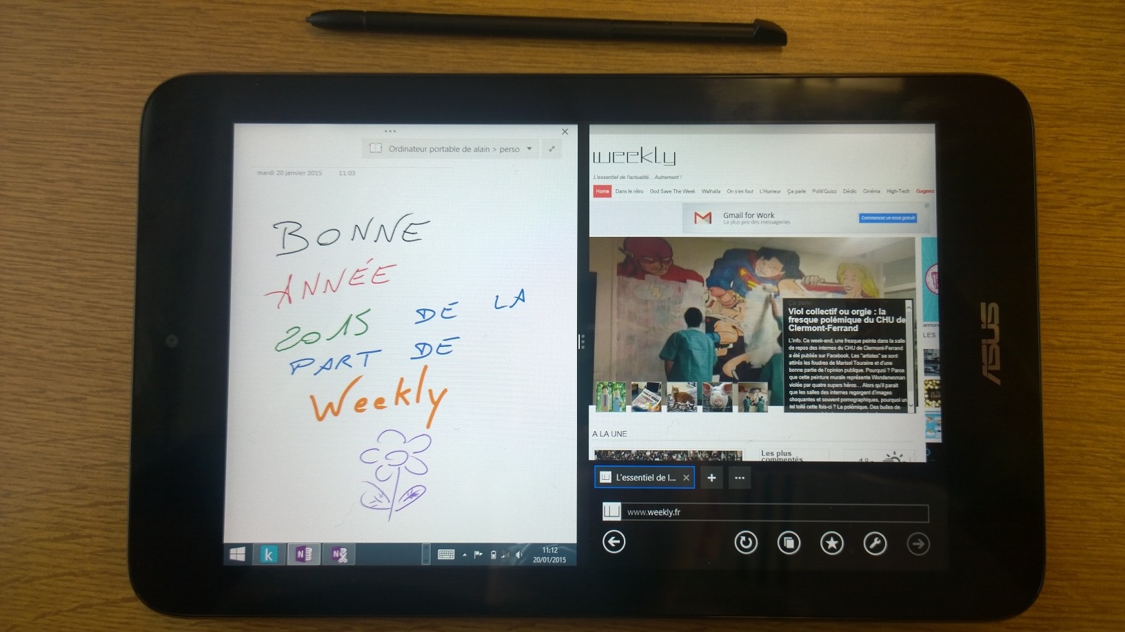 Test de la tablette Asus VivoTab Note 8