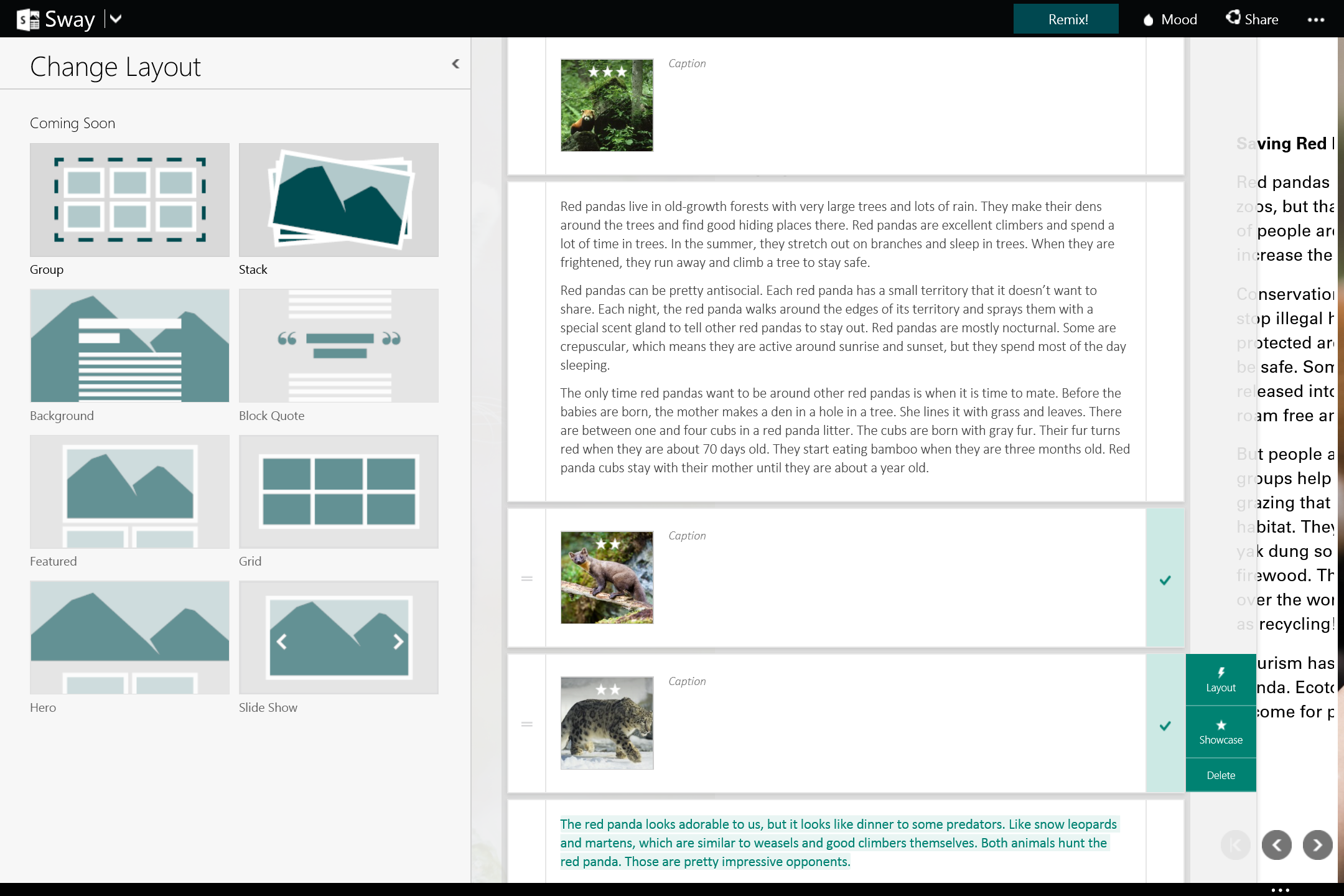 Microsoft exauce tous vos Sway !