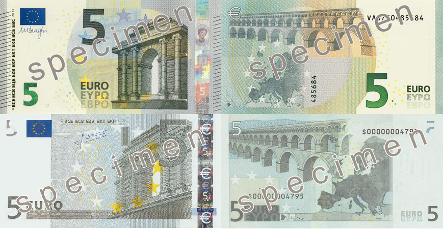 Le nouveau billet de 5 euros sort aujourd’hui