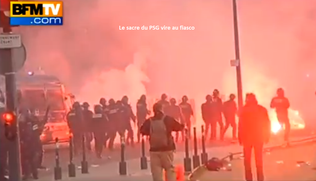 Le sacre du PSG vire à l'émeute