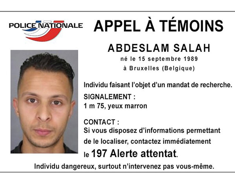 Salah Abdeslam aurait échappé mi-novembre à la police belge