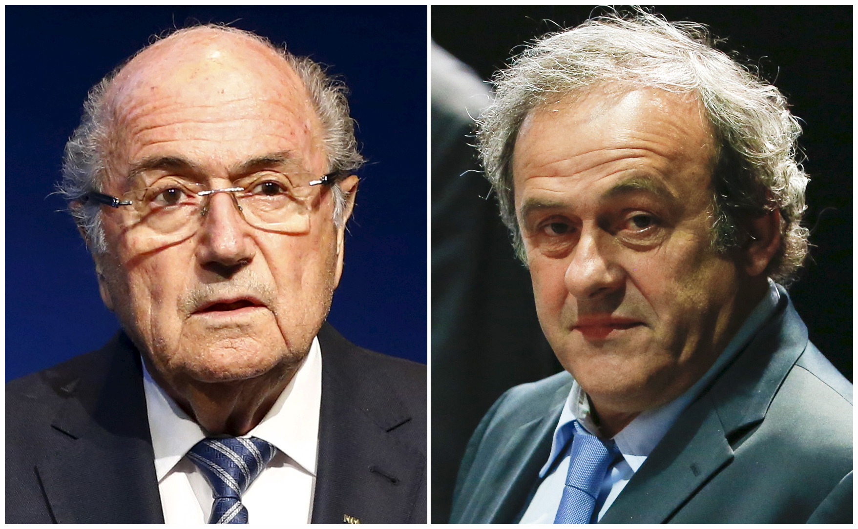 Huit ans de suspension pour Michel Platini et Sepp Blatter