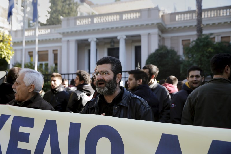 Manifestation à Athènes contre la réforme des retraites
