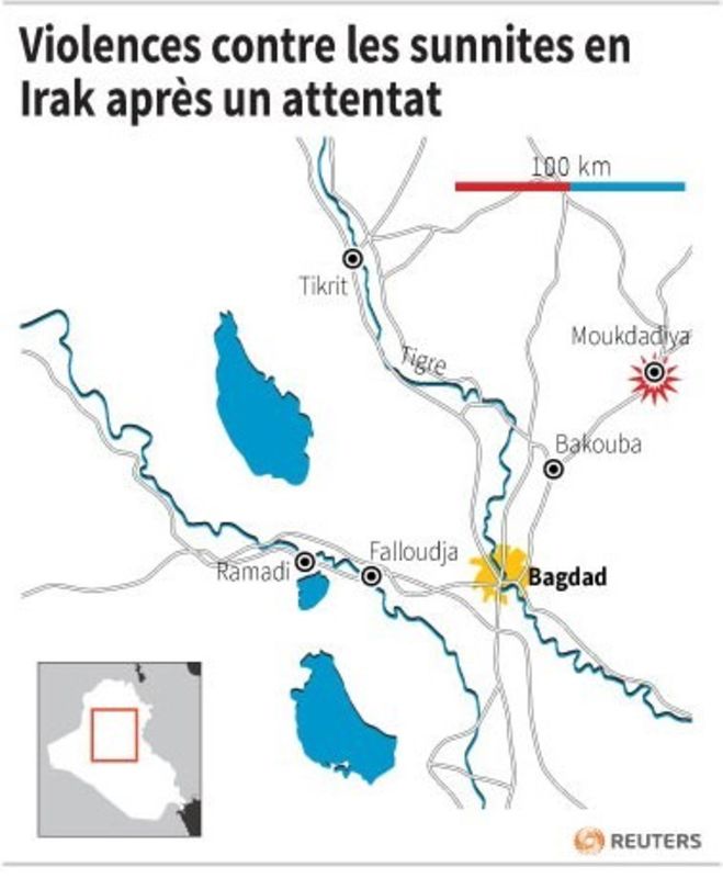 Violences anti-sunnites en Irak après un attentat
