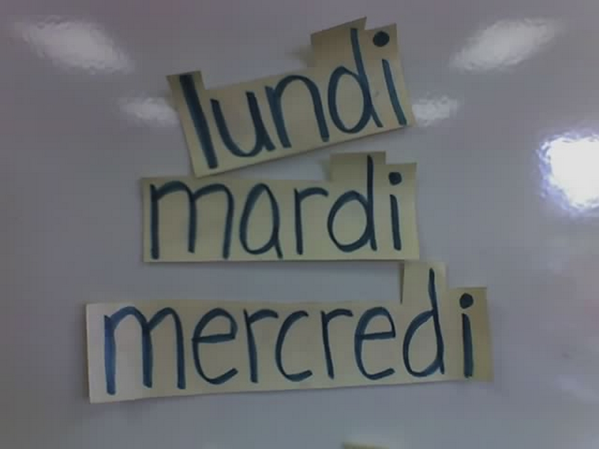 Pourquoi lundi, mardi, mercredi… ?