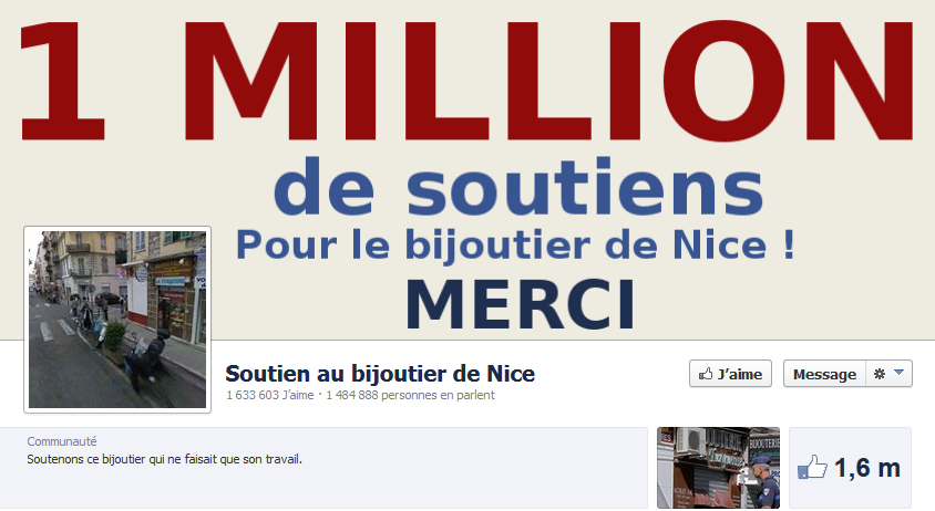 Nice : la rue et les réseaux sociaux au secours du bijoutier