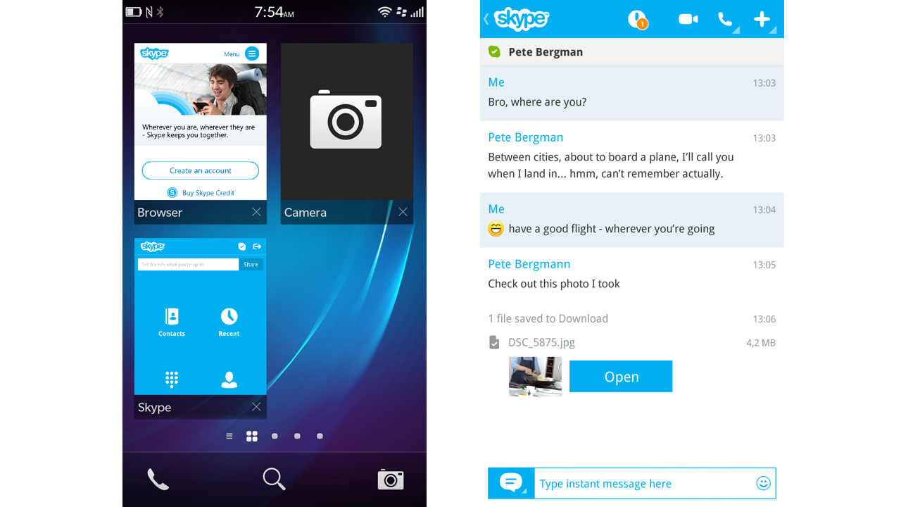 Non Skype n'abandonne pas Windows Phone