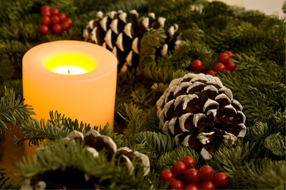 Couronne de Noël : la tradition de l’Avent