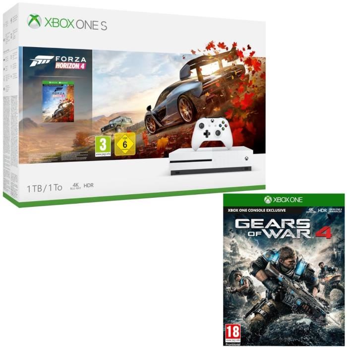 Bons plans du 26 décembre 2018 : Xbox One S 1 To Forza Horizon 4 , Pack Console Microsoft Xbox One S 1 To , BOSCH MUM48W1 Robot pâtissier 600 W 