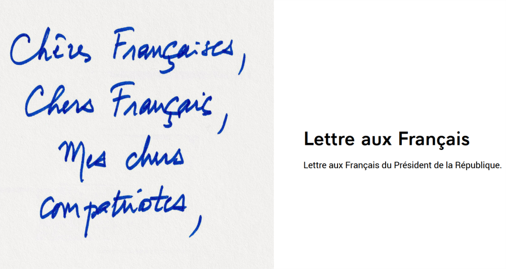 Lettre de Macron : que dit le président aux Français ?