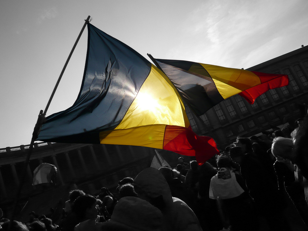 Le drapeau belge à l'envers ?